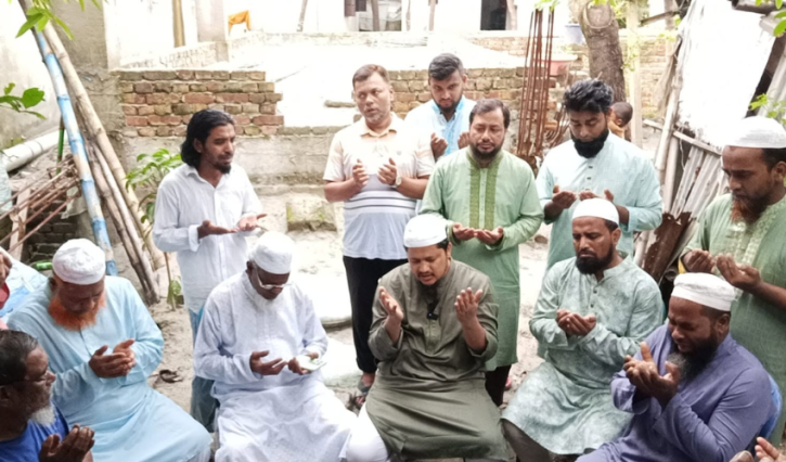 ফতুল্লায় কাভার্ড ভ্যানের চাপায় মাদ্রাসাছাত্র নিহতের ঘটনায় নিহতের বাড়িতে জামায়াত নেতৃবৃন্দ
