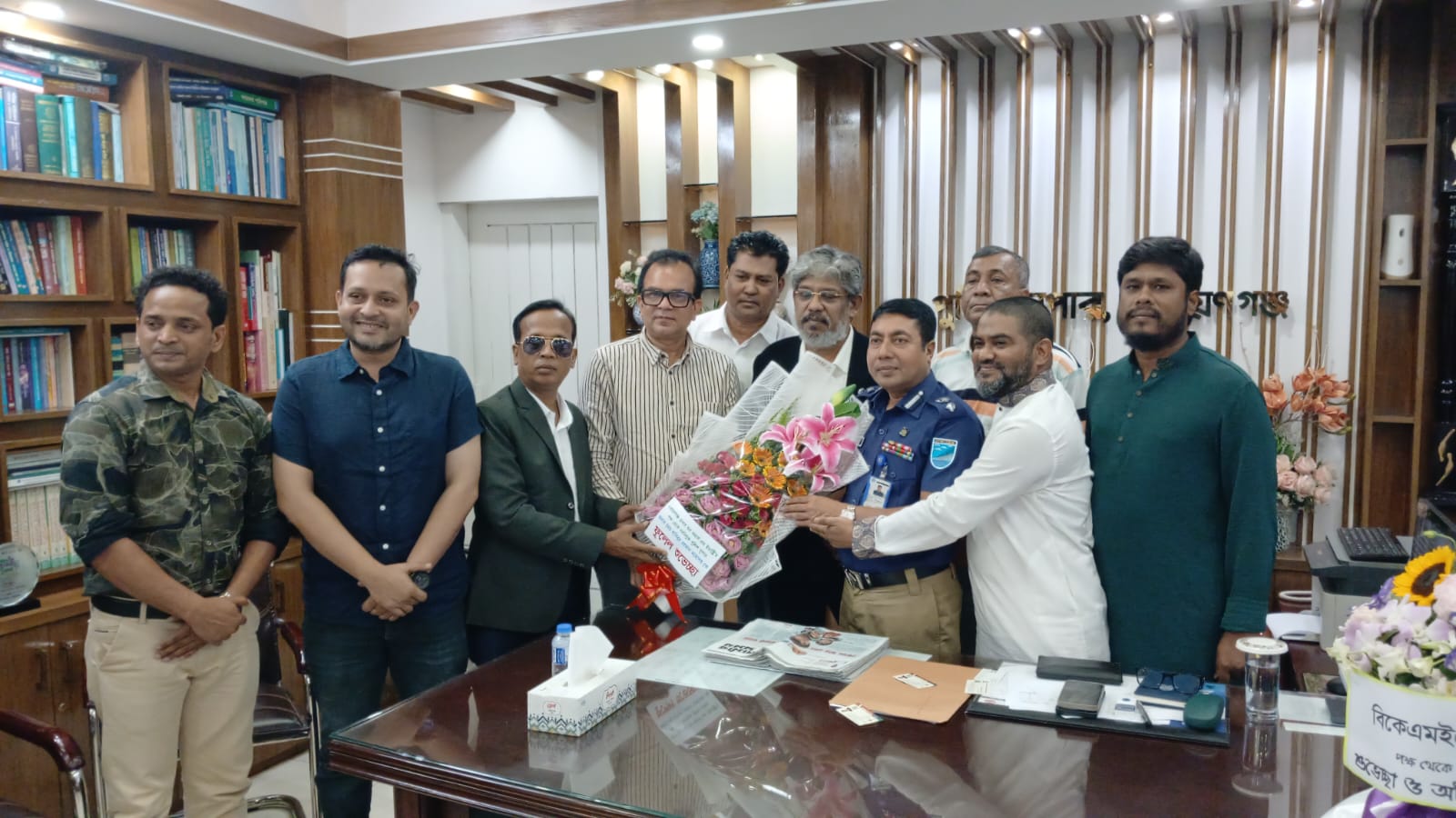 নারায়ণগঞ্জের নবাগত এসপির সঙ্গে NCCI নেতাদের সৌজন্য সাক্ষাৎ